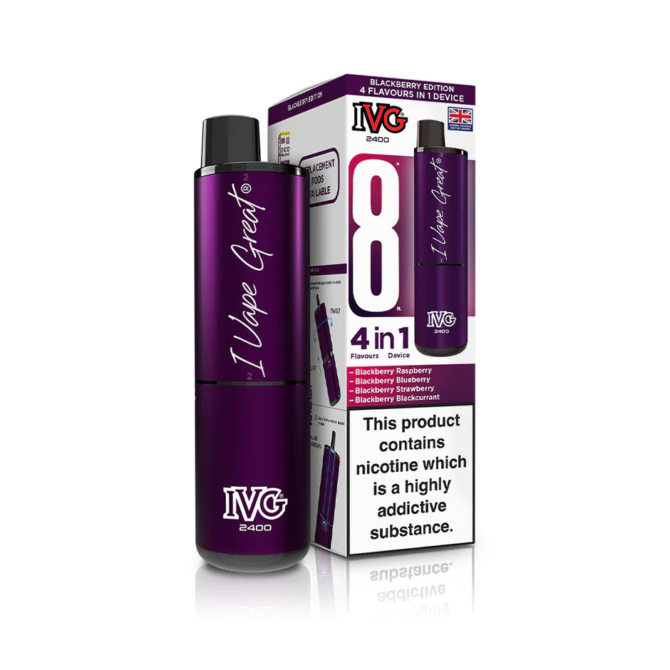 IVG 2400 Puffs Rechargeable Pod Vape Kit | Only £8.99 | Any 3 for £24