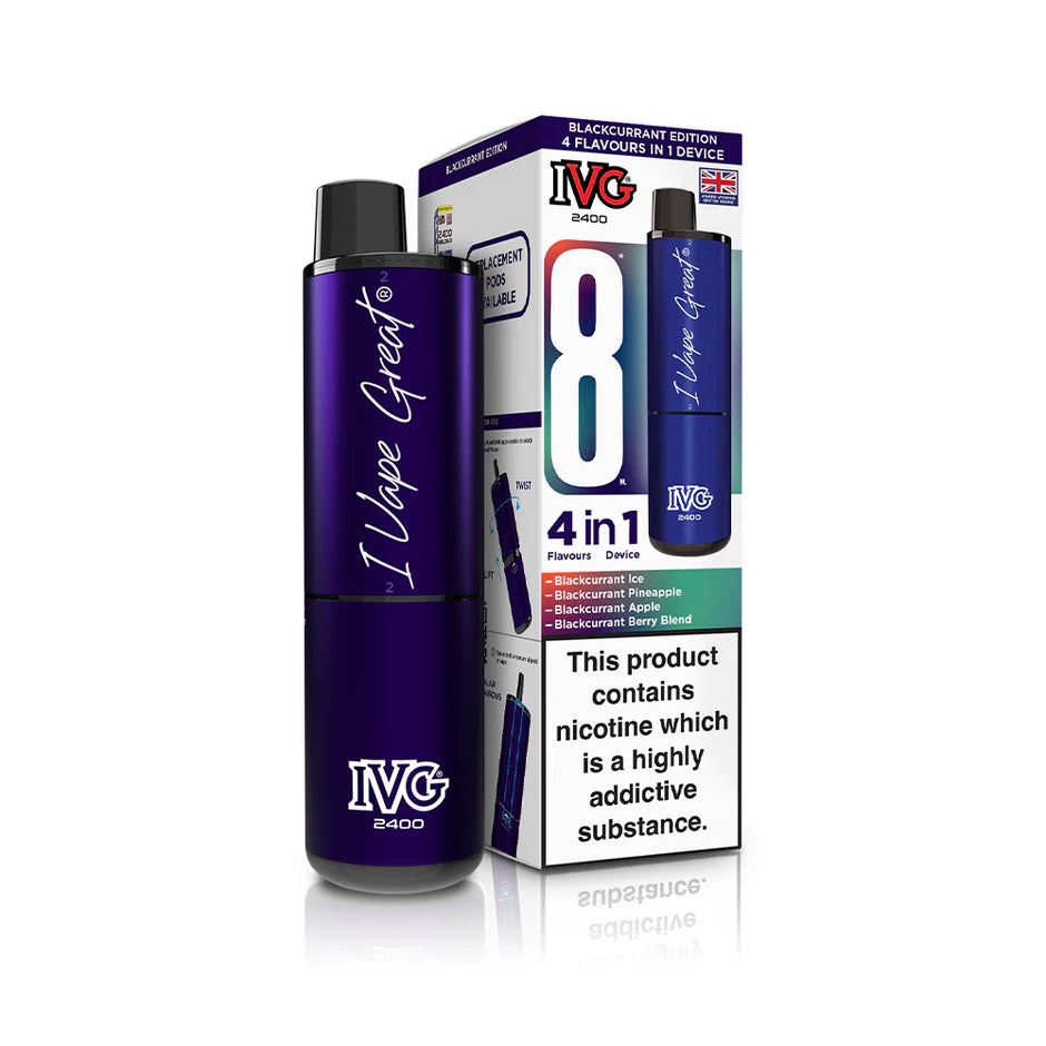 IVG 2400 Puffs Rechargeable Pod Vape Kit | Only £8.99 | Any 3 for £24
