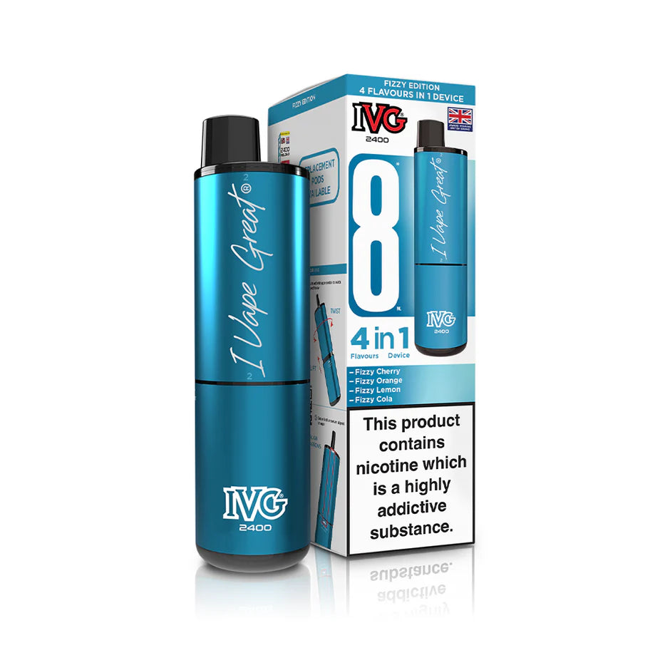 IVG 2400 Puffs Rechargeable Pod Vape Kit | Only £8.99 | Any 3 for £24