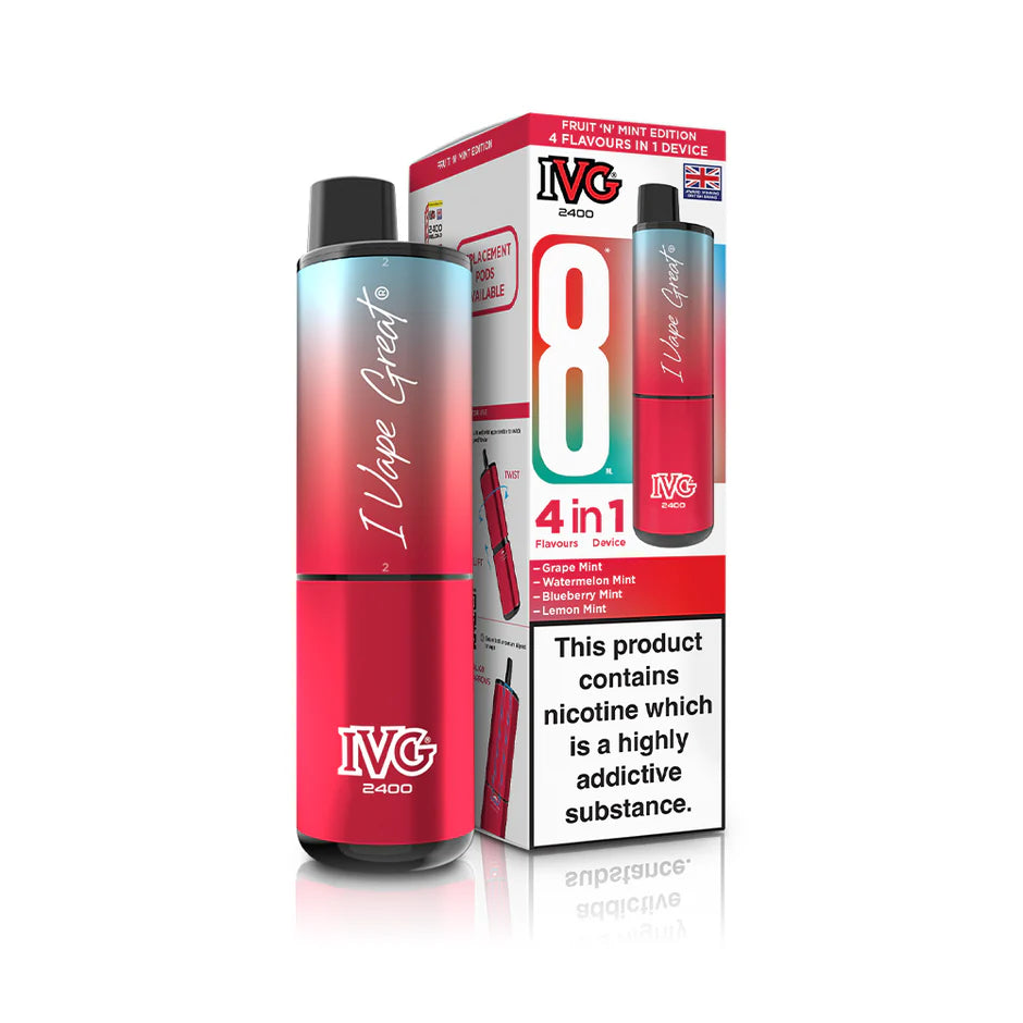 IVG 2400 Puffs Rechargeable Pod Vape Kit | Only £8.99 | Any 3 for £24