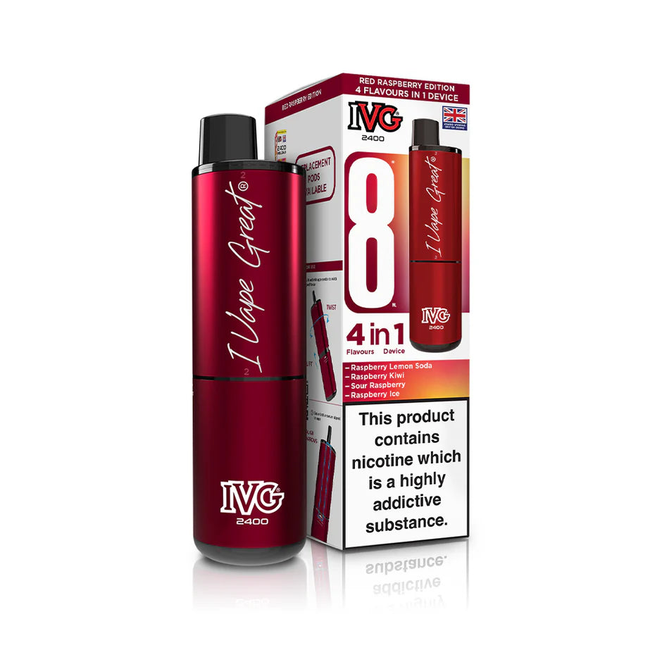 IVG 2400 Puffs Rechargeable Pod Vape Kit | Only £8.99 | Any 3 for £24