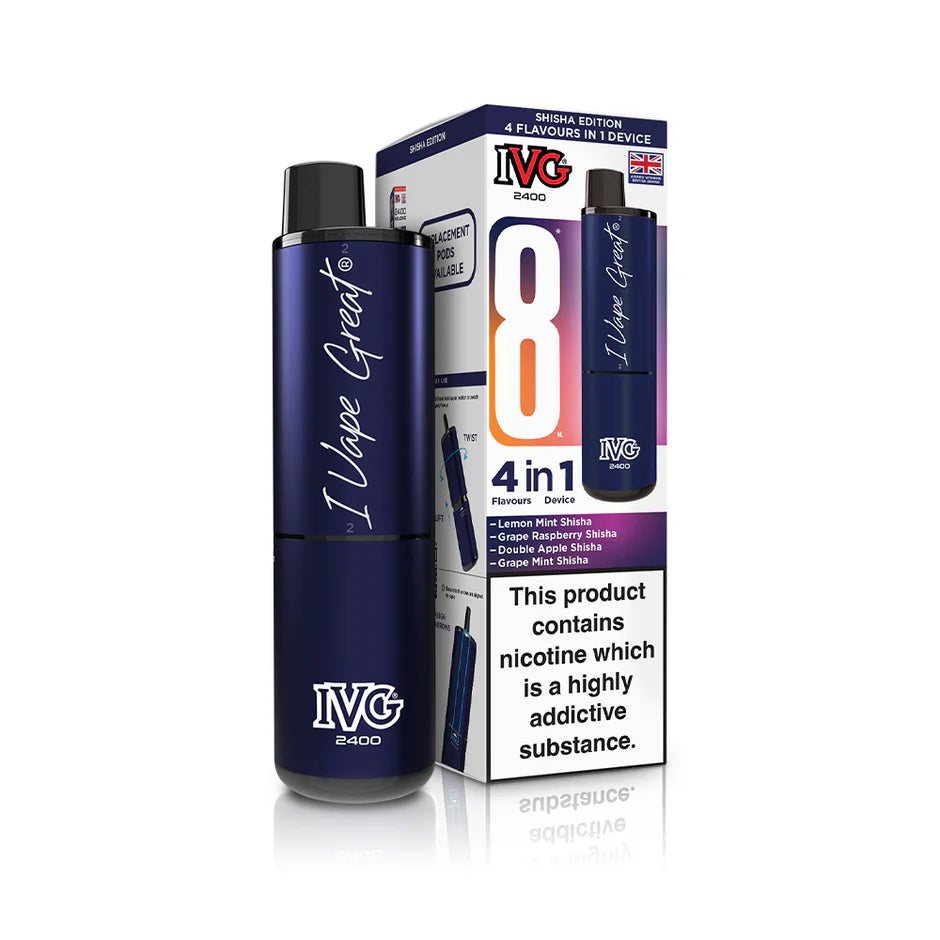 IVG 2400 Puffs Rechargeable Pod Vape Kit | Only £8.99 | Any 3 for £24