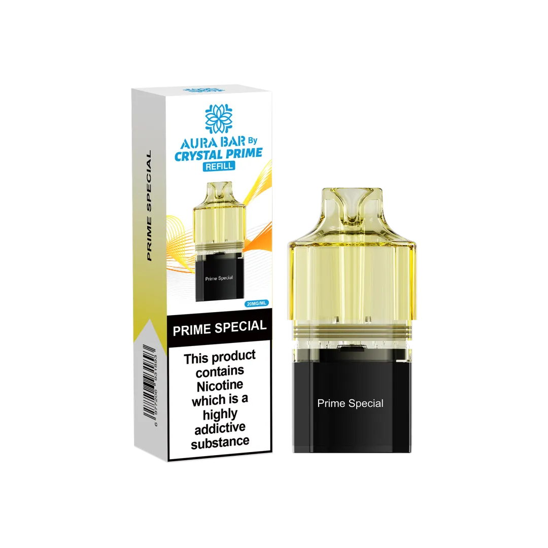 Crystal Prime 10000 Prefilled Refill Pods| Aura Bar | Only £5.99 | Any 3 for £16
