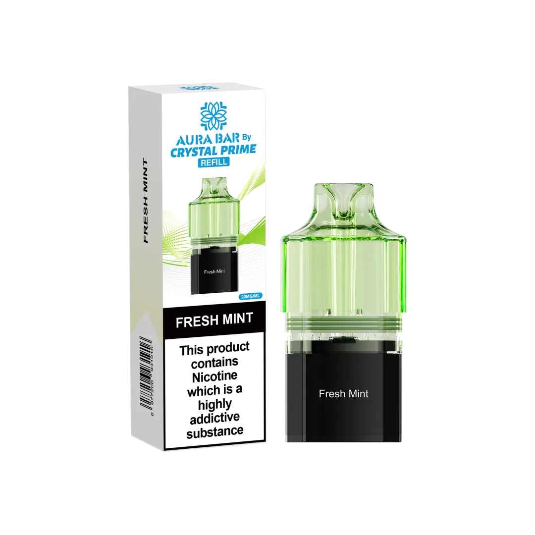 Crystal Prime 10000 Prefilled Refill Pods| Aura Bar | Only £5.99 | Any 3 for £16