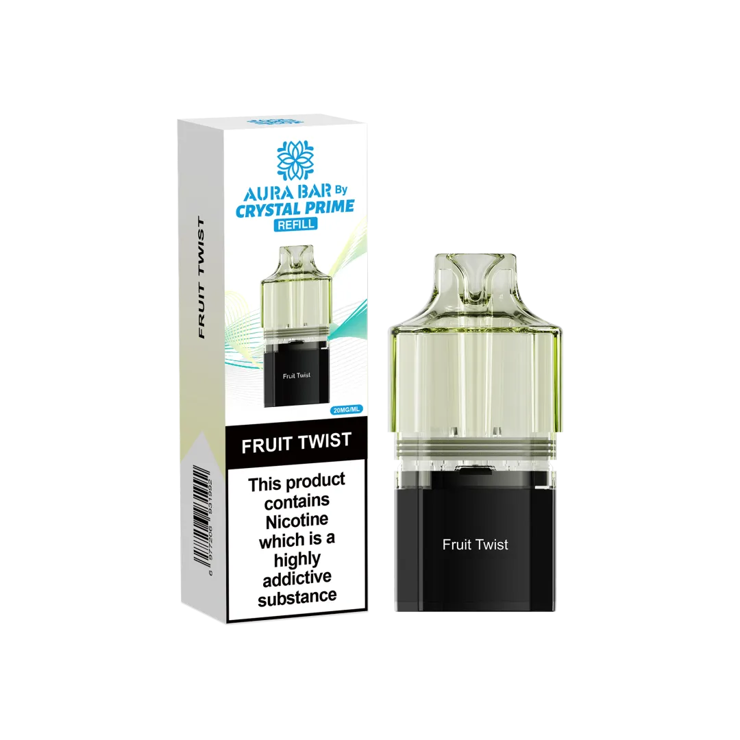 Crystal Prime 10000 Prefilled Refill Pods| Aura Bar | Only £5.99 | Any 3 for £16