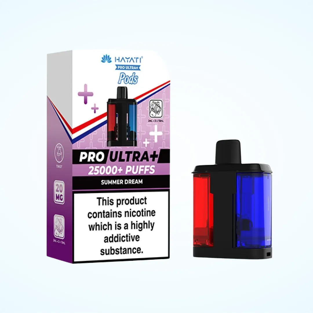 Hayati Pro Ultra Plus 25K Prefilled Refill Pods | Only £9.99 | Any 3 for £27