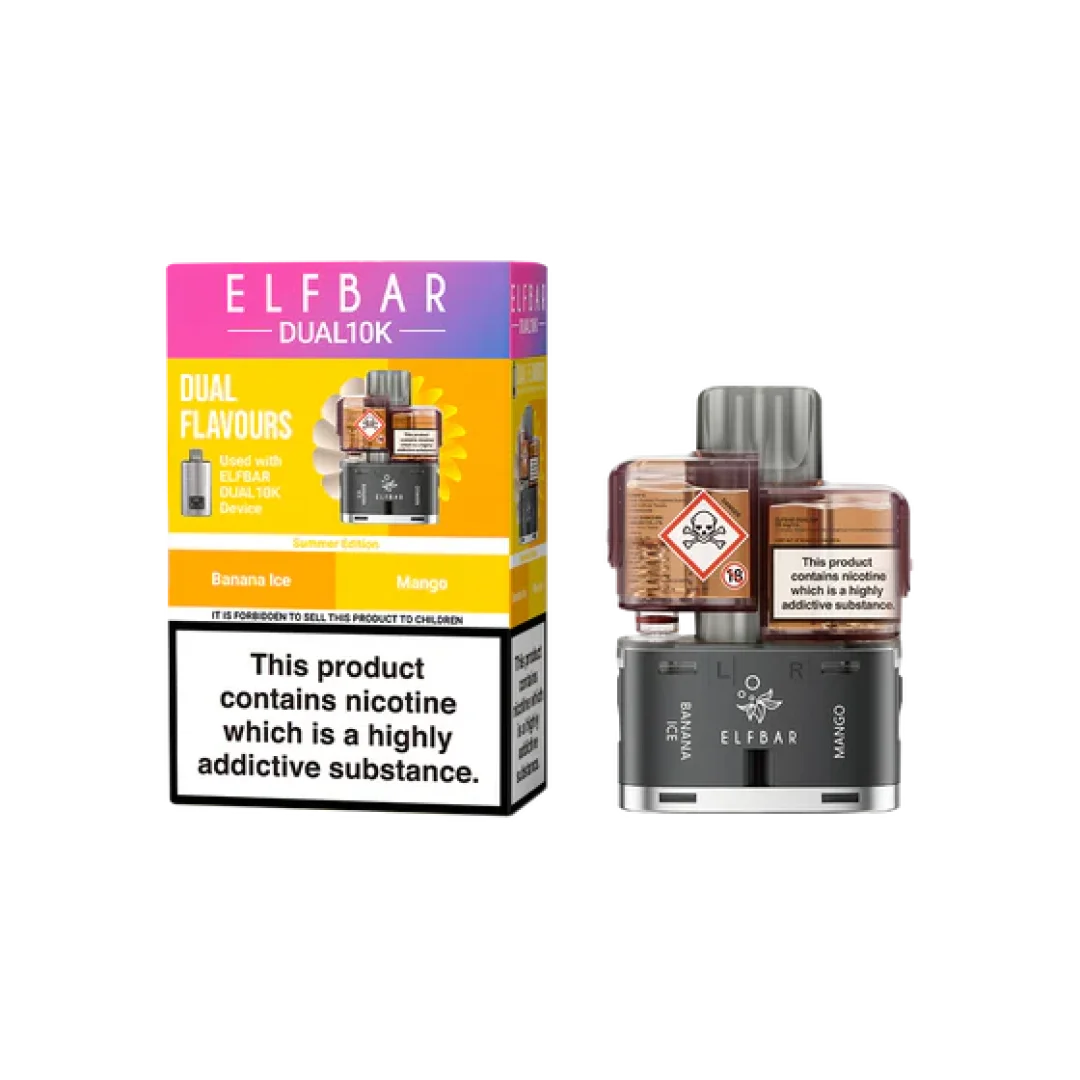 Elf Bar Dual 10K Prefilled Refill Pods | Only £6.99 | Any 3 for £20