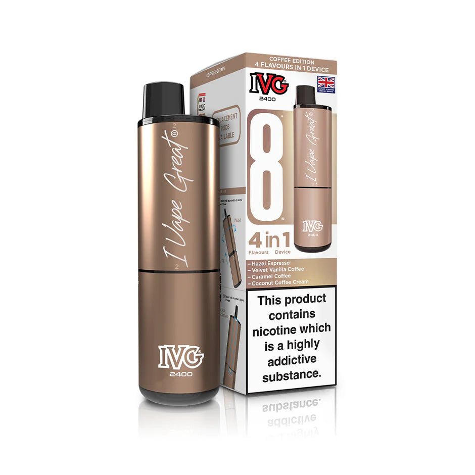 IVG 2400 Puffs Rechargeable Pod Vape Kit | Only £8.99 | Any 3 for £24
