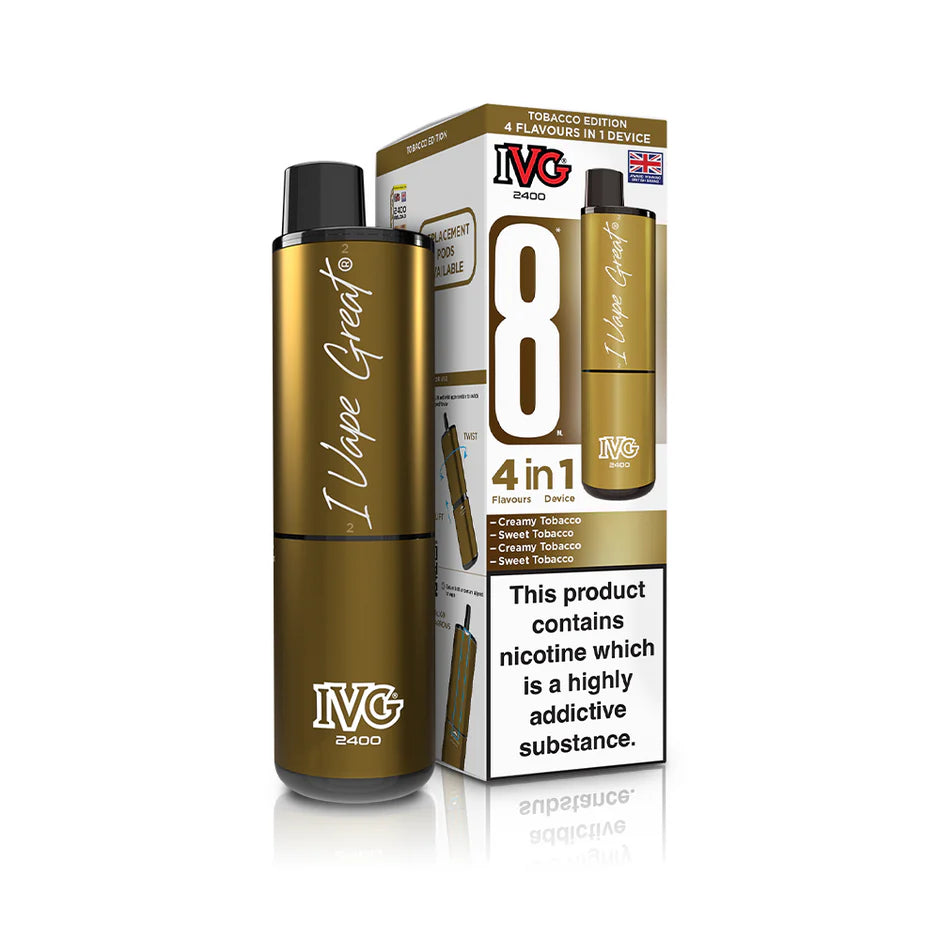 IVG 2400 Puffs Rechargeable Pod Vape Kit | Only £8.99 | Any 3 for £24