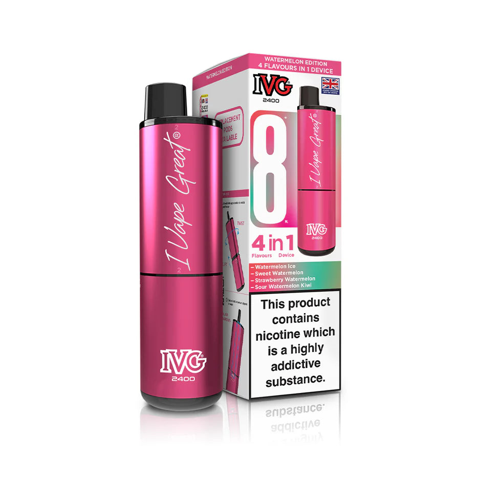 IVG 2400 Puffs Rechargeable Pod Vape Kit | Only £8.99 | Any 3 for £24