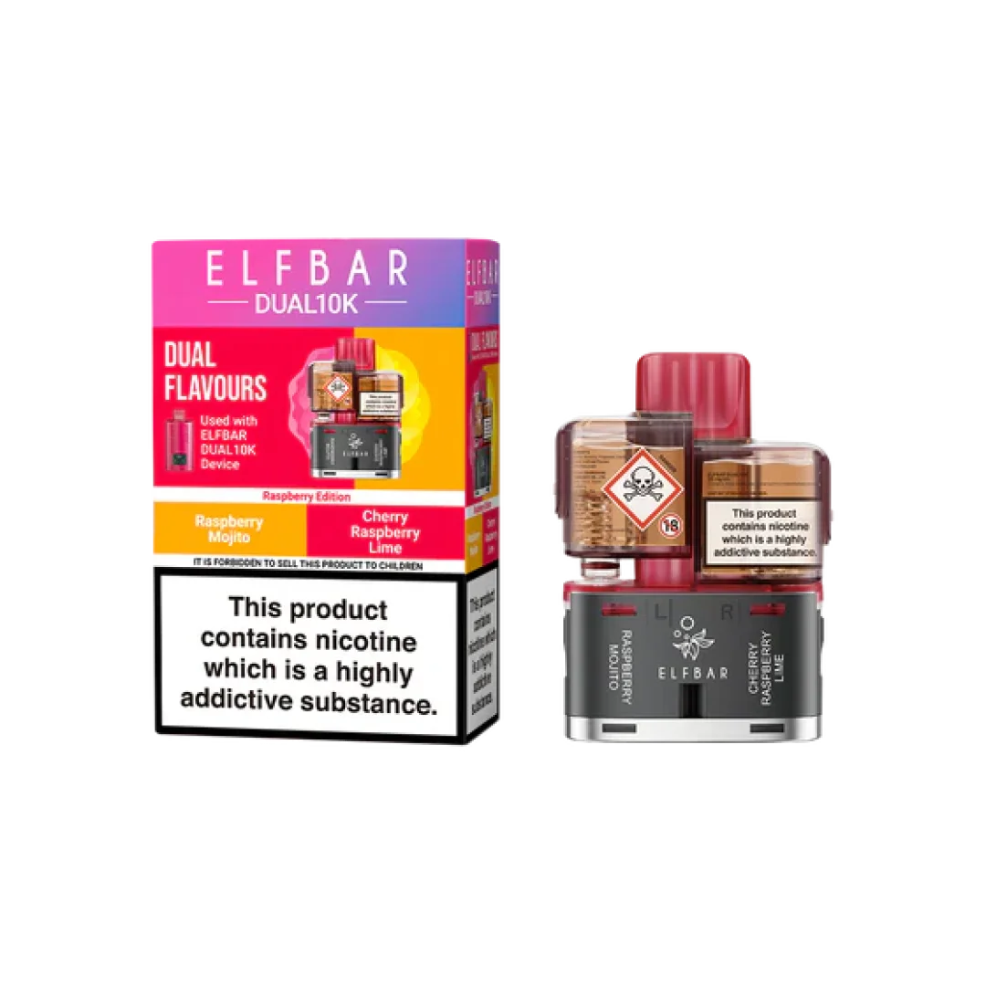 Elf Bar Dual 10K Prefilled Refill Pods | Only £6.99 | Any 3 for £20