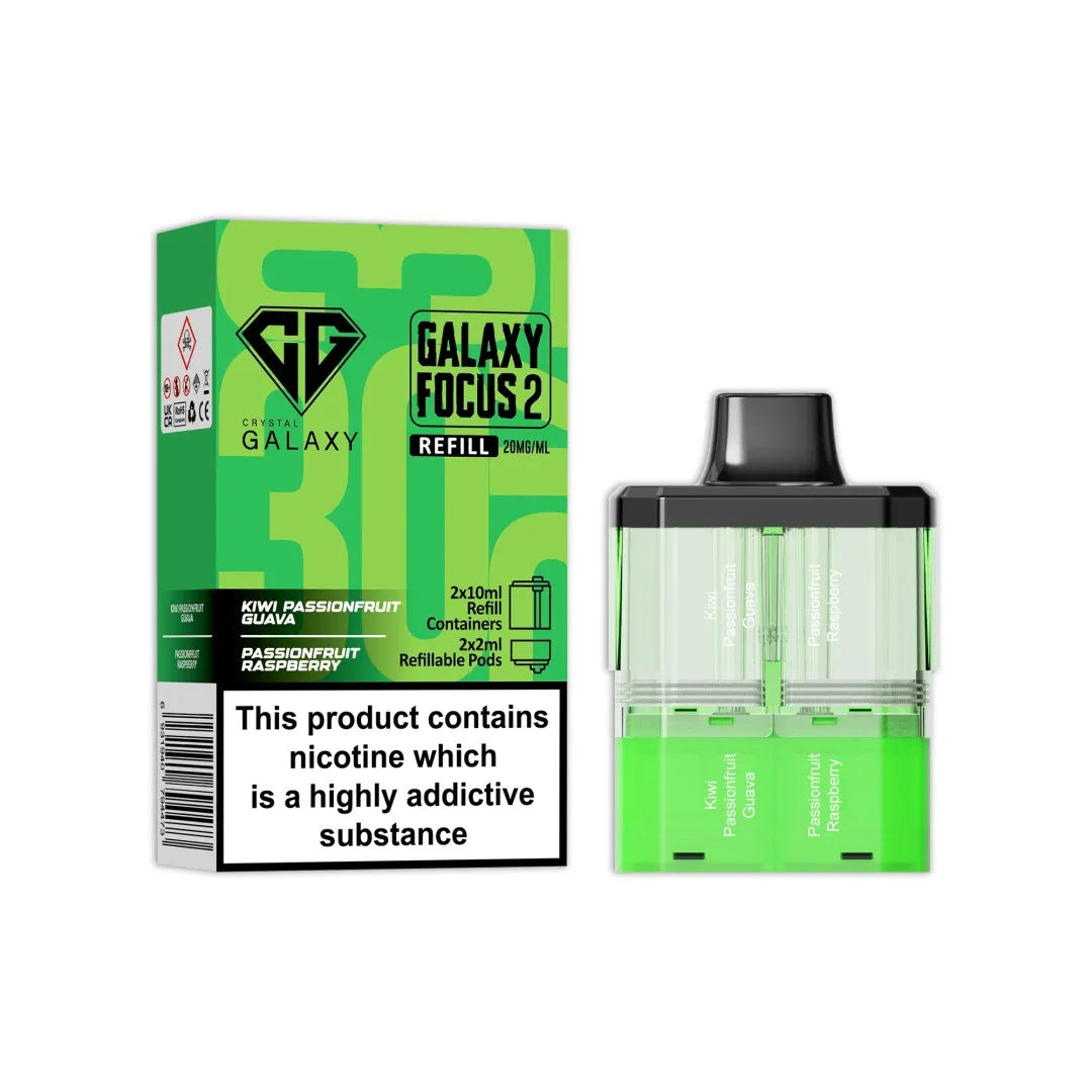 Crystal Galaxy Focus 2 30K Refill Pods | Only £7.99 | Any 3 for £21