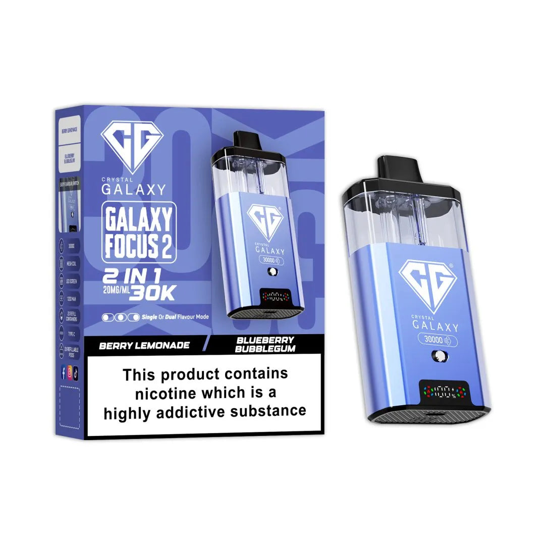 Crystal Galaxy Focus 2 30K Puffs Prefilled Pod Kit | Only £11.99 | Any 3 for £34