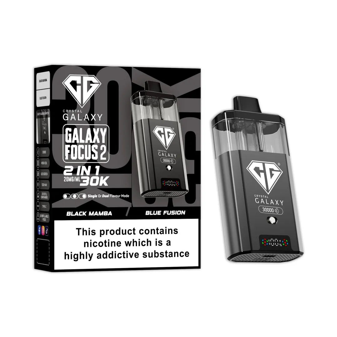 Crystal Galaxy Focus 2 30K Puffs Prefilled Pod Kit | Only £11.99 | Any 3 for £34