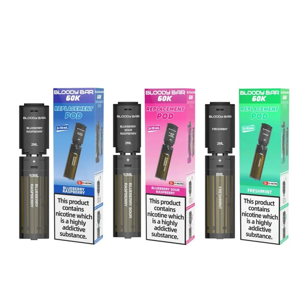 Bloody Bar 60K Prefilled Refill Pods | Only £6.99 | Any 3 for £18