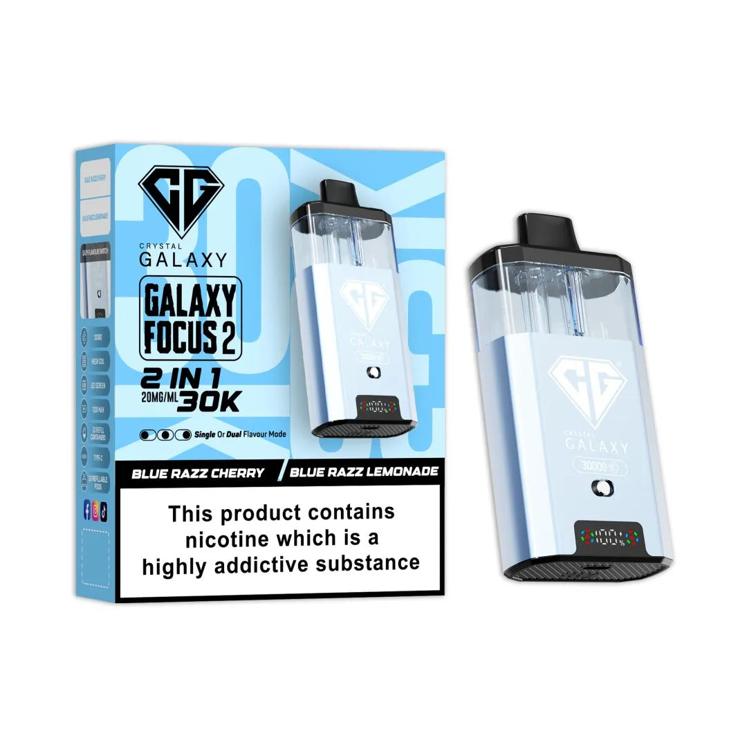 Crystal Galaxy Focus 2 30K Puffs Prefilled Pod Kit | Only £11.99 | Any 3 for £34