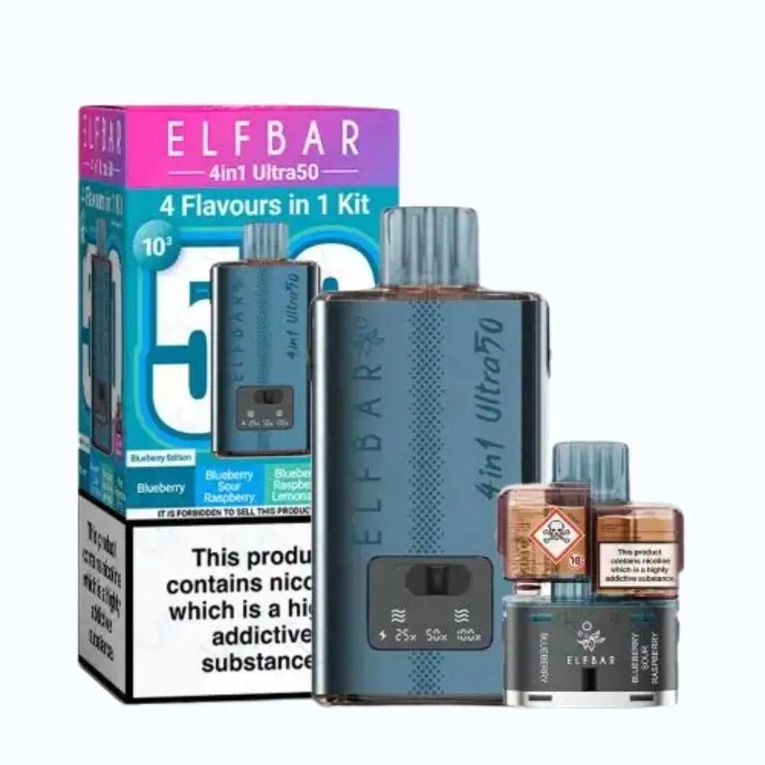 Elf Bar 4in1 Ultra 50K Puffs Prefilled Pod Kit | £12.99 | Any 3 for £35