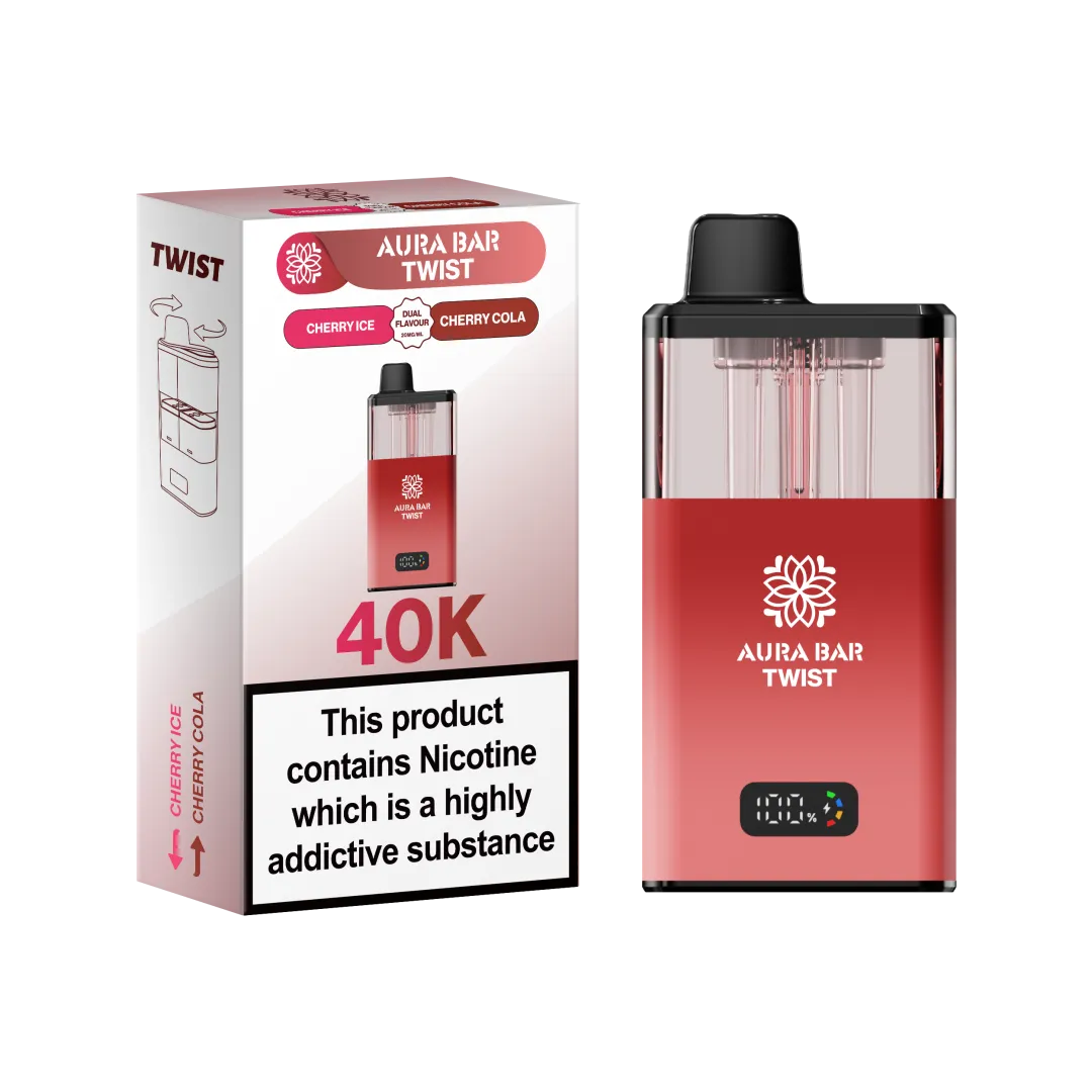 Aura Bar Twist 40K Puffs Prefilled Pod Kit | Only £10.99 | Any 3 for £30
