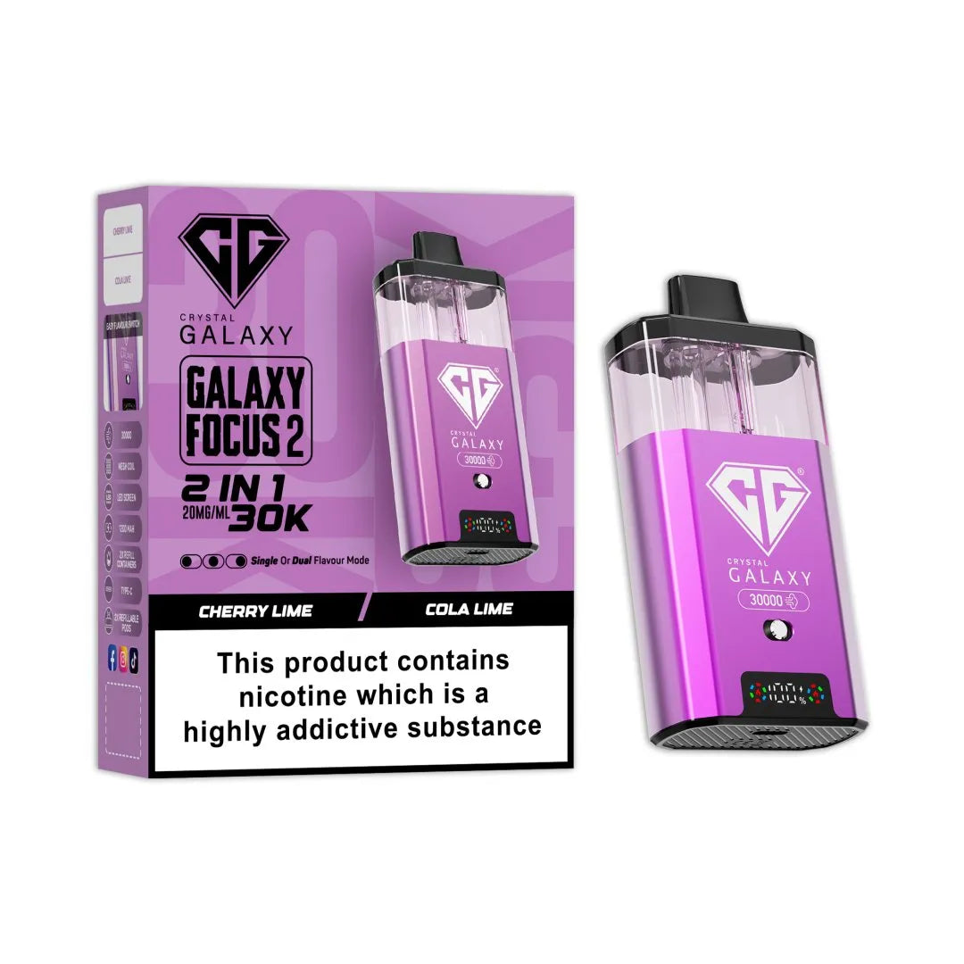 Crystal Galaxy Focus 2 30K Puffs Prefilled Pod Kit | Only £11.99 | Any 3 for £34
