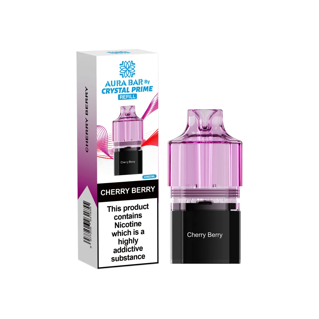 Crystal Prime 10000 Prefilled Refill Pods| Aura Bar | Only £5.99 | Any 3 for £16