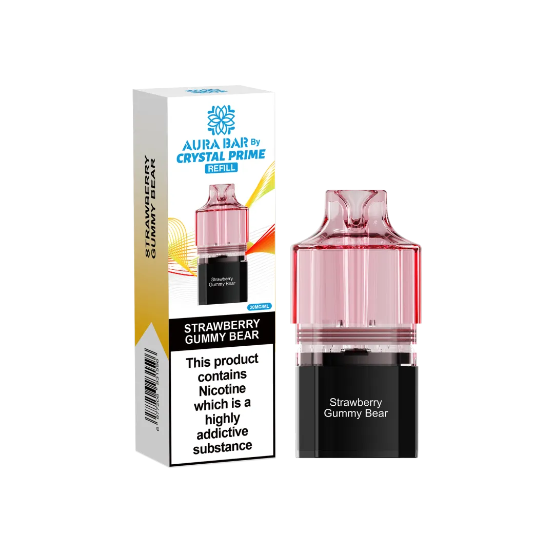 Crystal Prime 10000 Prefilled Refill Pods| Aura Bar | Only £5.99 | Any 3 for £16
