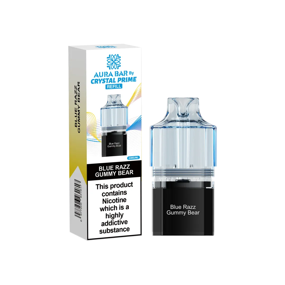 Crystal Prime 10000 Prefilled Refill Pods| Aura Bar | Only £5.99 | Any 3 for £16