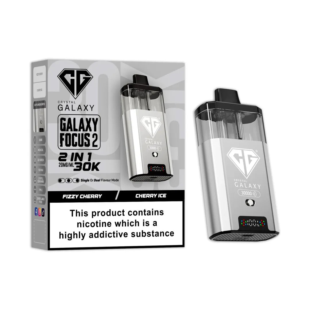 Crystal Galaxy Focus 2 30K Puffs Prefilled Pod Kit | Only £11.99 | Any 3 for £34