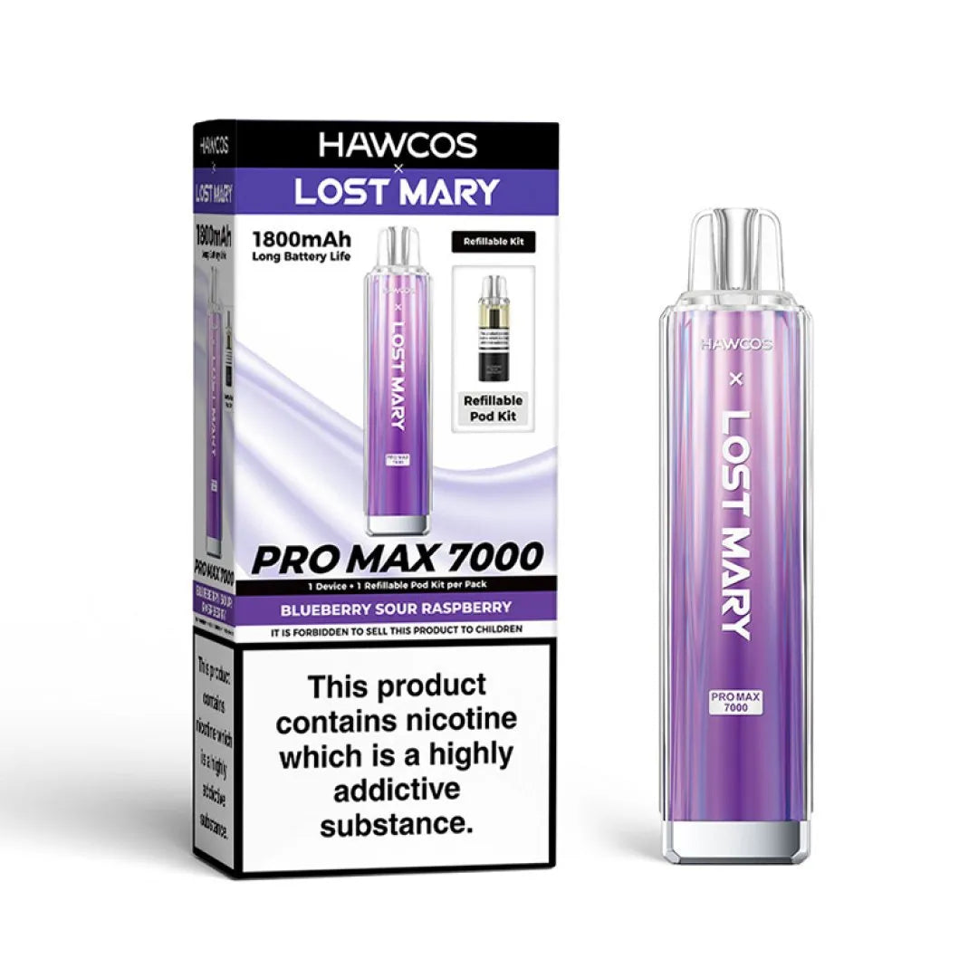 Hawcos x Lost Mary Pro Max 7000 Refillable Pod Kit | Only £8.99 | Any 3 for £24