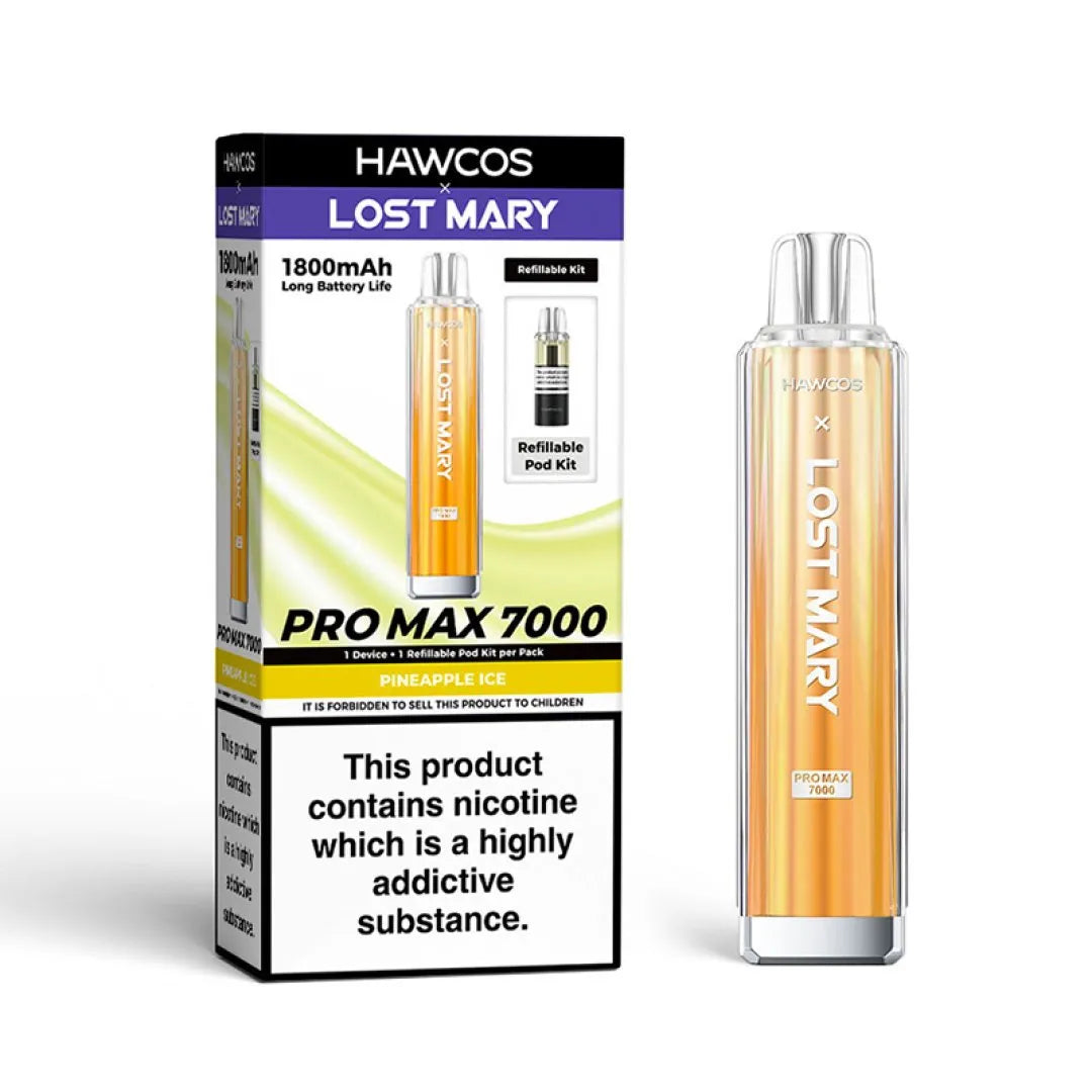 Hawcos x Lost Mary Pro Max 7000 Refillable Pod Kit | Only £8.99 | Any 3 for £24