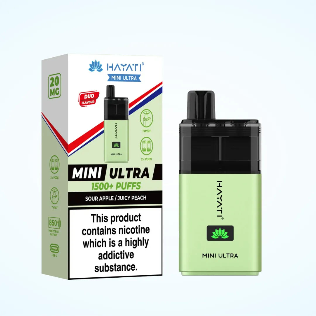 Hayati Mini Ultra 1500 Puffs Vape Kit | Only £4.99 | Any 3 for £12