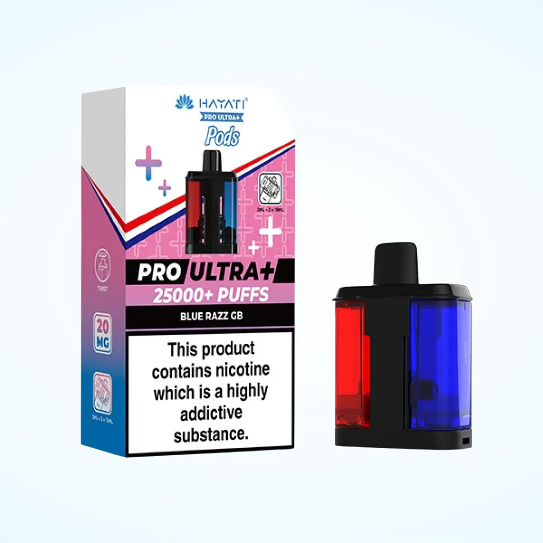 Hayati Pro Ultra Plus 25K Prefilled Refill Pods | Only £9.99 | Any 3 for £27