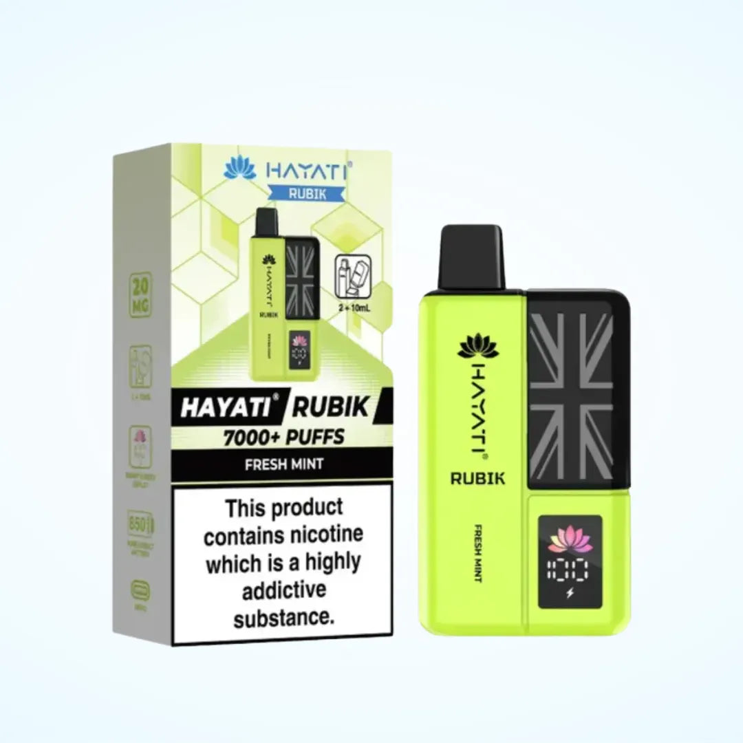Hayati Rubik 7000 Puffs Prefilled Vape Kit | Only £8.99 | Any 3 for £26