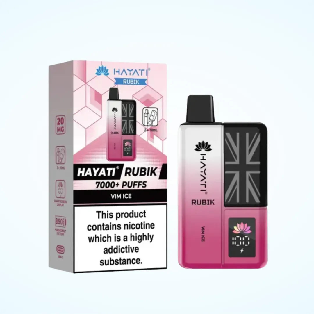 Hayati Rubik 7000 Puffs Prefilled Vape Kit | Only £8.99 | Any 3 for £26