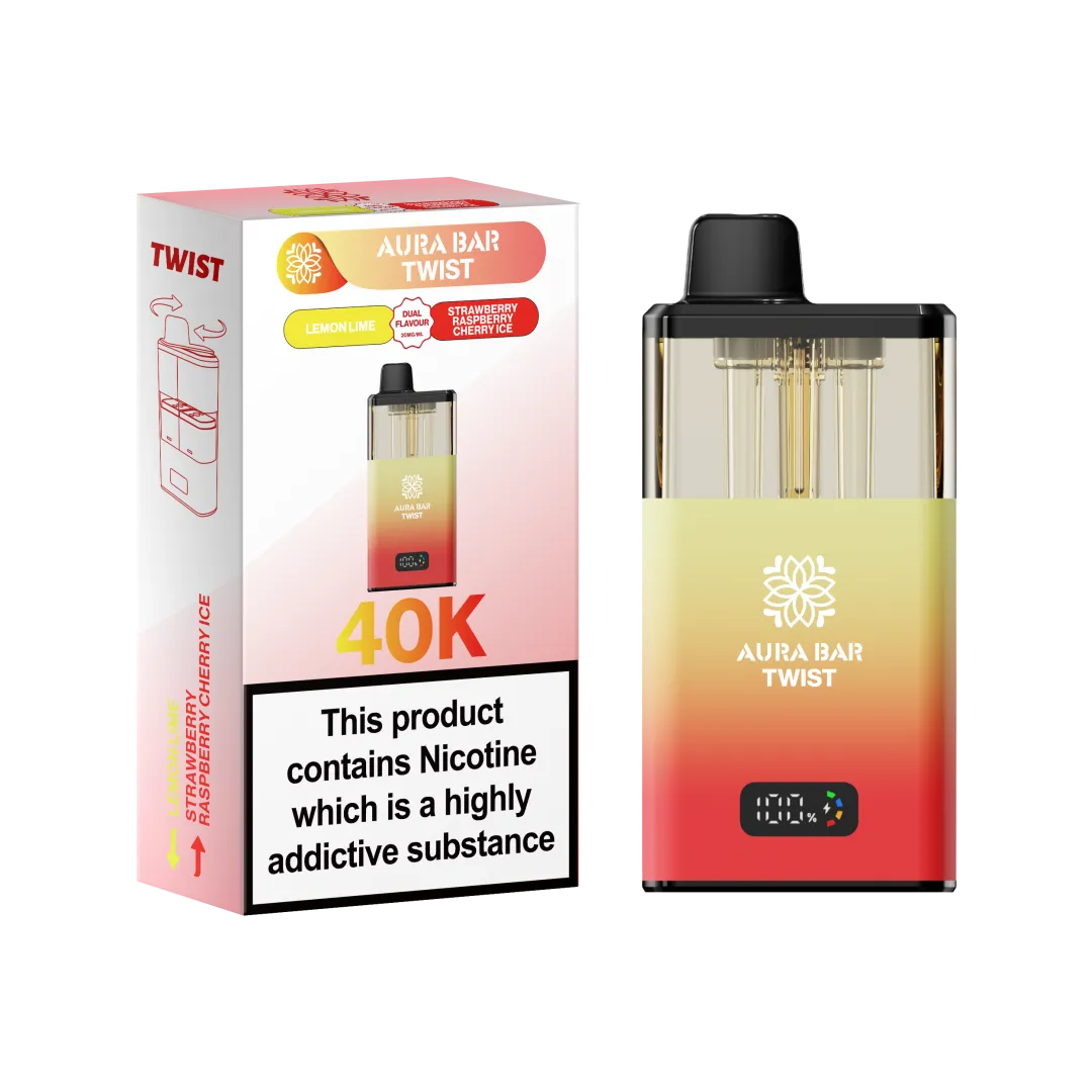 Aura Bar Twist 40K Puffs Prefilled Pod Kit | Only £10.99 | Any 3 for £30