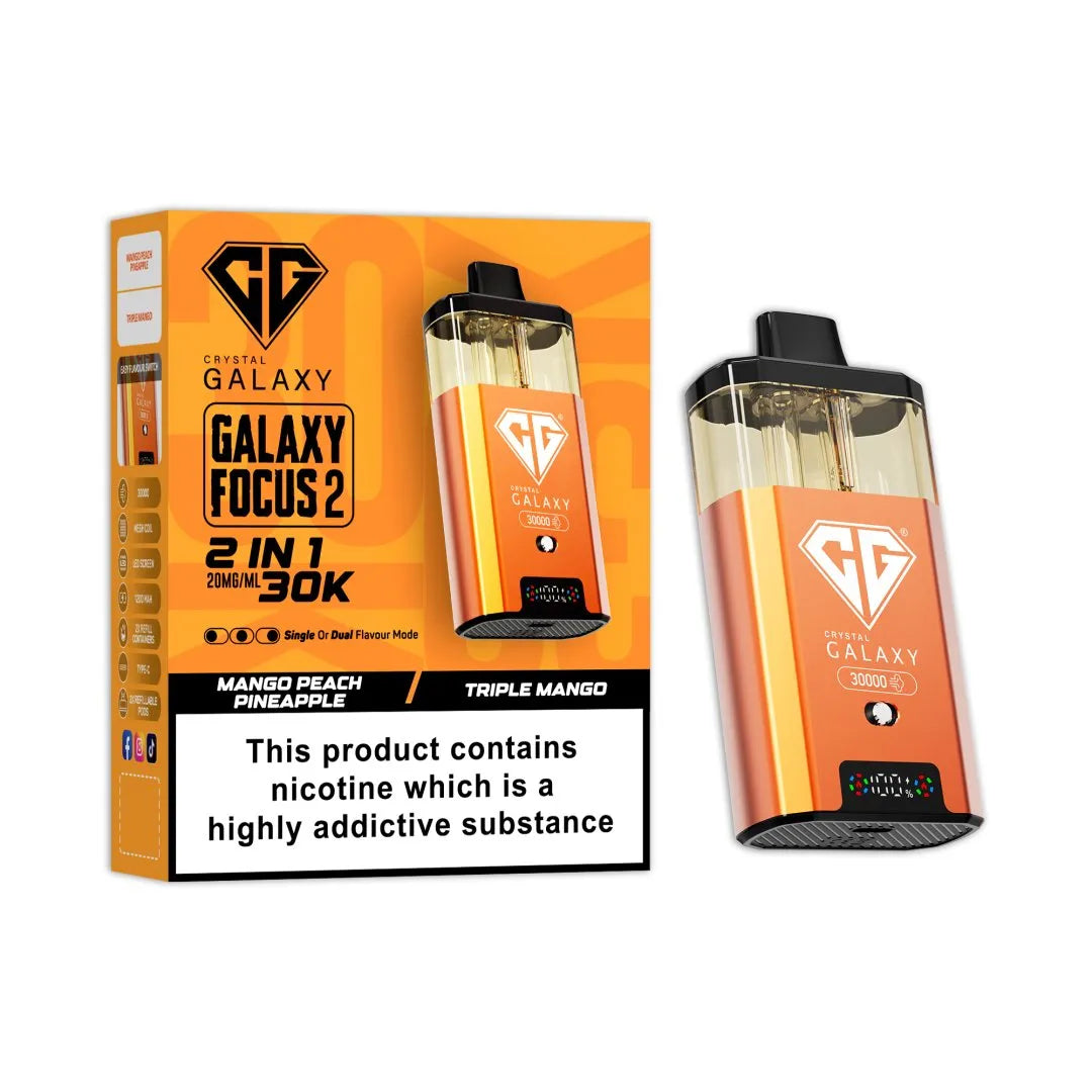 Crystal Galaxy Focus 2 30K Puffs Prefilled Pod Kit | Only £11.99 | Any 3 for £34