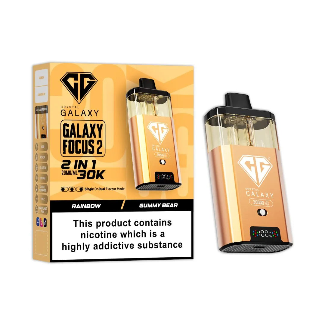 Crystal Galaxy Focus 2 30K Puffs Prefilled Pod Kit | Only £11.99 | Any 3 for £34