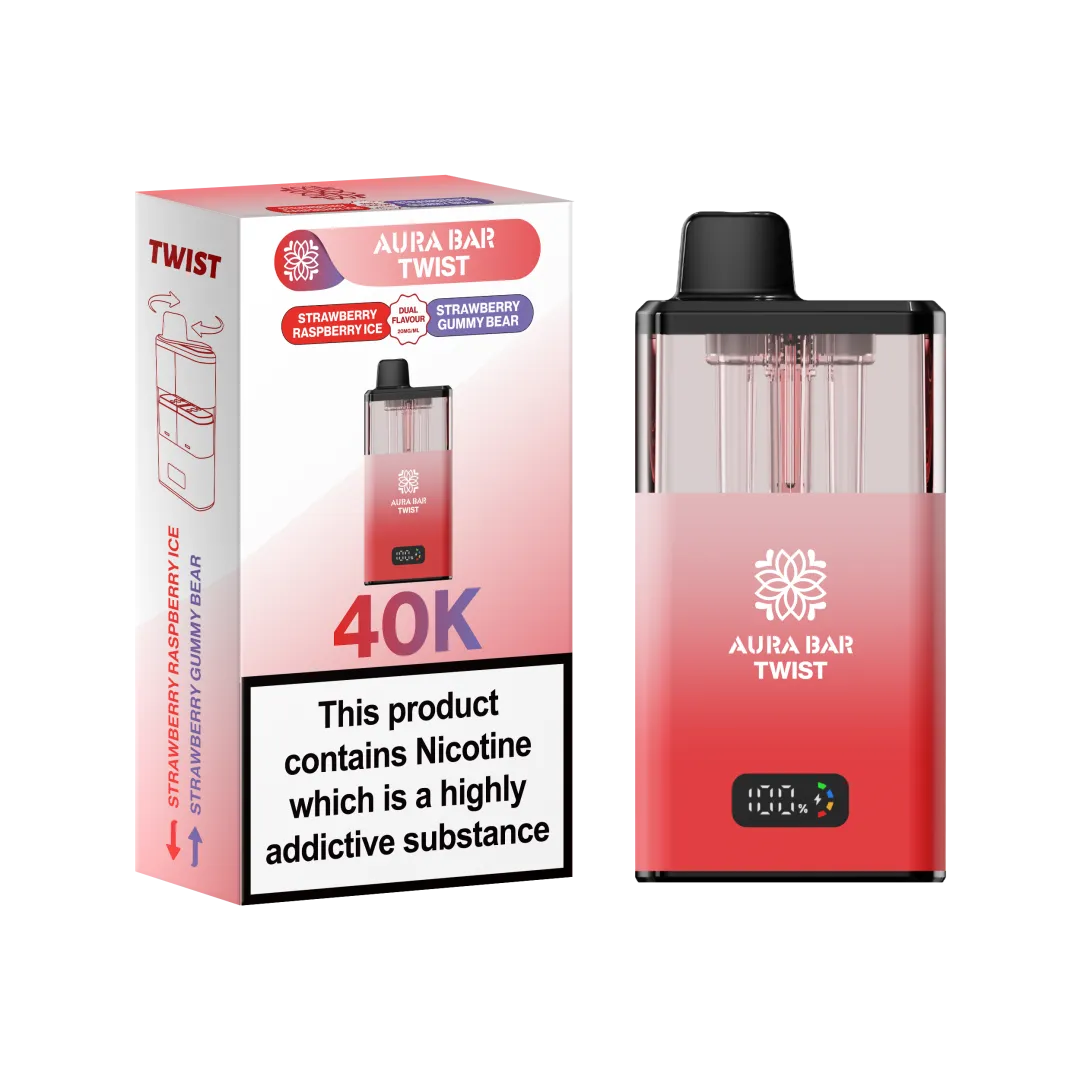 Aura Bar Twist 40K Puffs Prefilled Pod Kit | Only £10.99 | Any 3 for £30