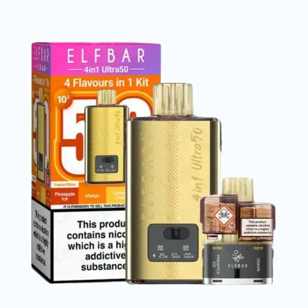 Elf Bar 4in1 Ultra 50K Puffs Prefilled Pod Kit | £12.99 | Any 3 for £35