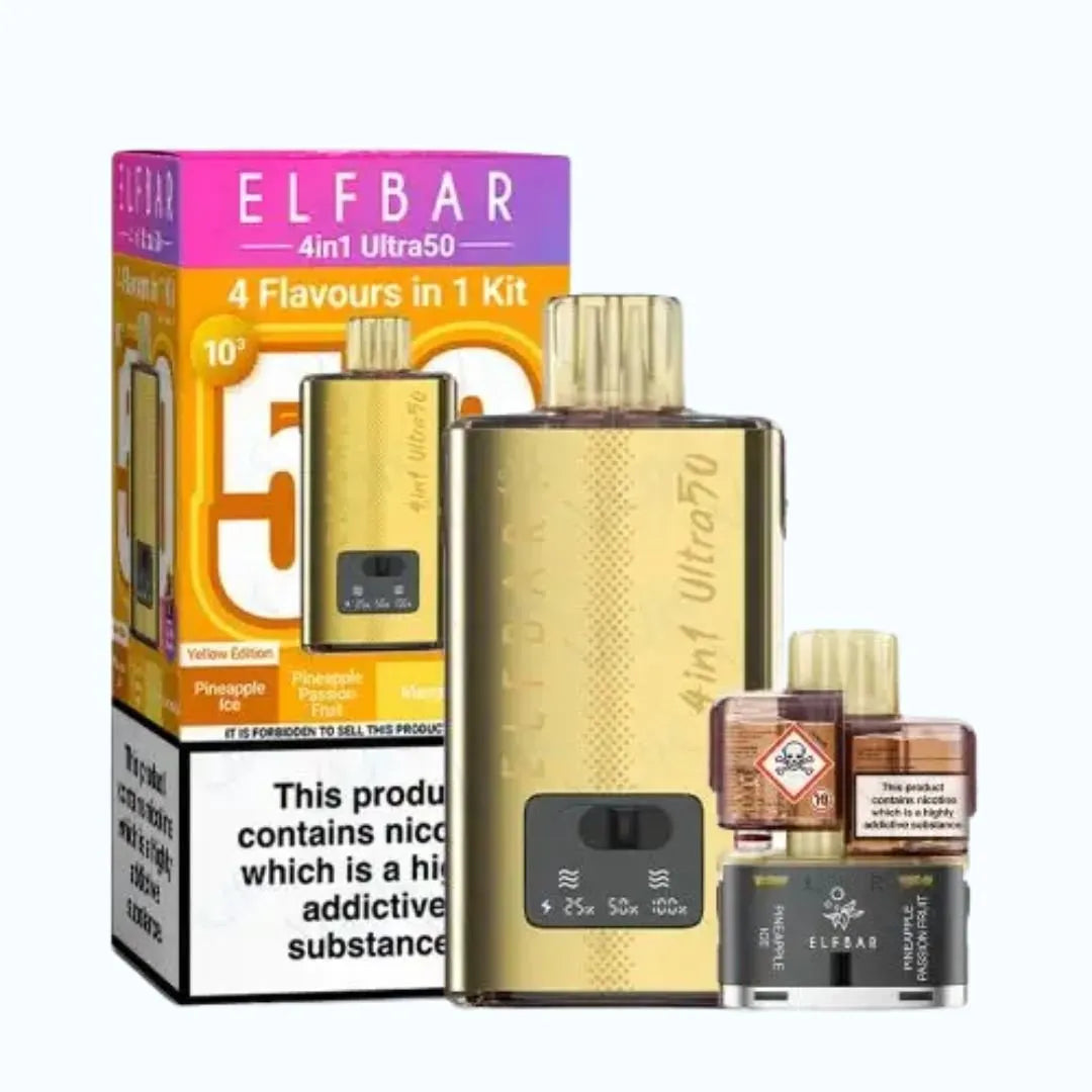 Elf Bar 4in1 Ultra 50K Puffs Prefilled Pod Kit | £12.99 | Any 3 for £35